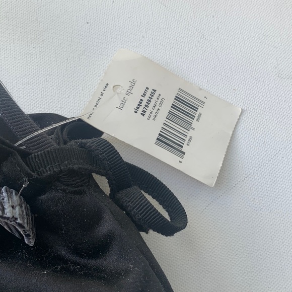 Kate Spade ♠️ Black Silk Bag Cinque Terre Capri Coral Shells Evening Bag NWT 🖤 - Picture 2 of 16